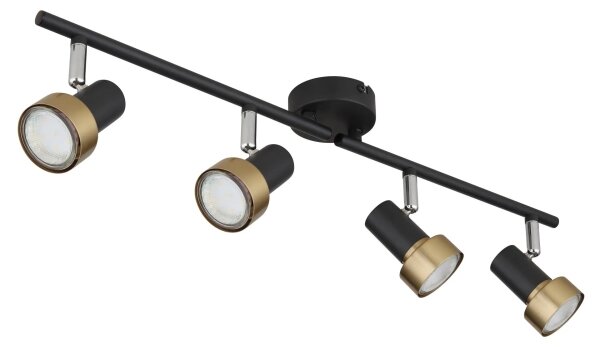 Spot Globo 57917-4G MASON 4xGU10/25W/230V negru/auriu