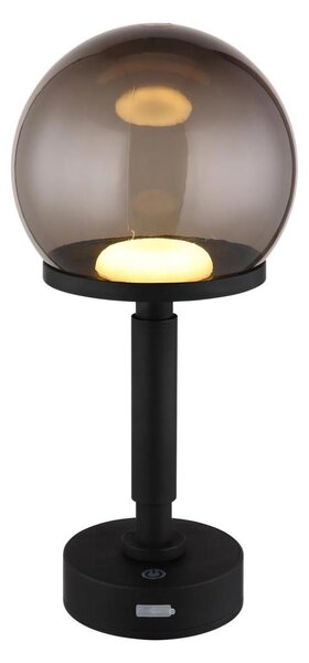 Lampă LED tactilă reîncărcabilă de masă Globo 21034S HAKU LED/2,5W/5V 2700/4000/6500K black