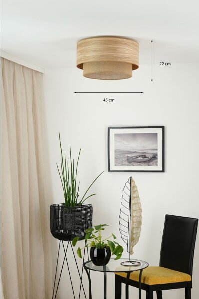 Brilagi - Lustr MONTANA BOHO 1xE27/15W/230V pr. 45 cm maro