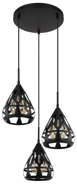 Lustră pe cablu Globo 15889-3H HASSAN 3xE27/40W/230V