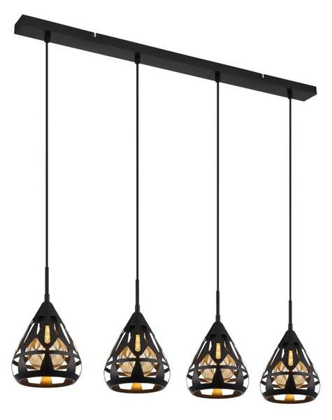 Lustră pe cablu Globo 15889-4H HASSAN 4xE27/40W/230V