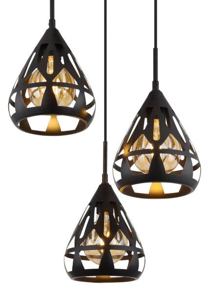 Lustră pe cablu Globo 15889-3H HASSAN 3xE27/40W/230V