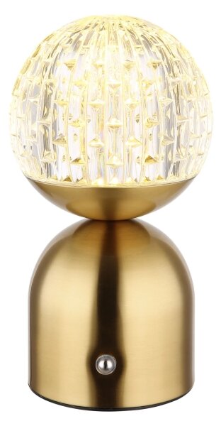 Lampă LED tactilă dimabilă de masă Globo 21007M JULSY LED/2,5W/3,7V 2700/4000/6500K alamă