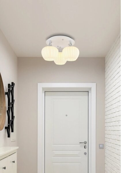 Plafonieră Globo 15548-3DW MAXY 3xE27/40W/230V alb