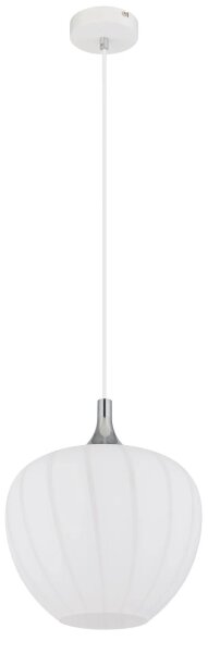 Lustră pe cablu Globo 15548H1W MAXY 1xE27/60W/230V d. 29 cm alb