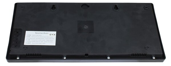 Ceas digital perete, afisaj LED, ora 12/24, calendar, temperatura, negru