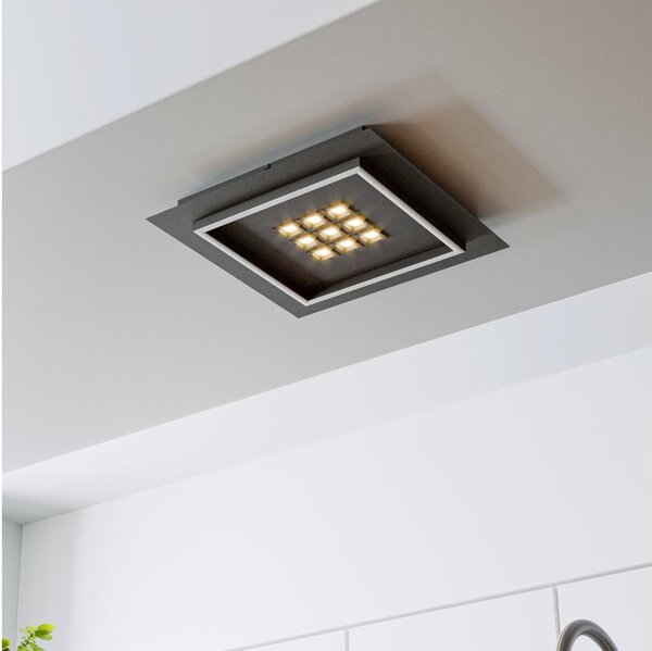 Plafonieră LED dimabilă Eglo 901192 BALAZOTE LED/21,4W/230V negru + telecomandă