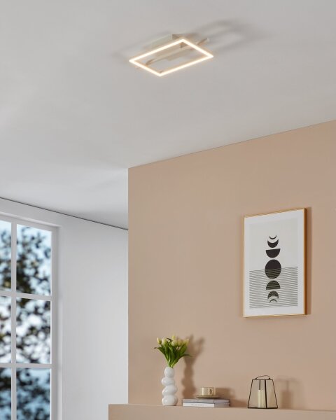 Plafonieră LED dimabilă Eglo 901116 AMANDOLO LED/17W/230V alb + telecomandă