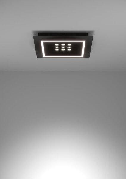 Plafonieră LED dimabilă Eglo 901192 BALAZOTE LED/21,4W/230V negru + telecomandă