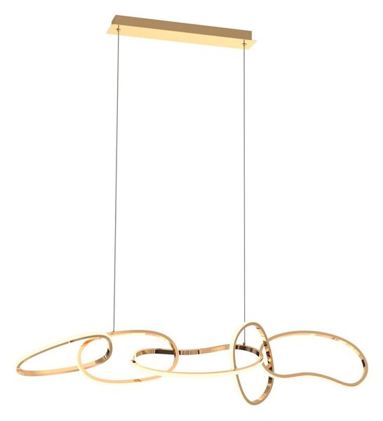 Lustră LED pe cablu Zuma Line MD7361-5A-EGT CHOLET LED/56W/230V auriu