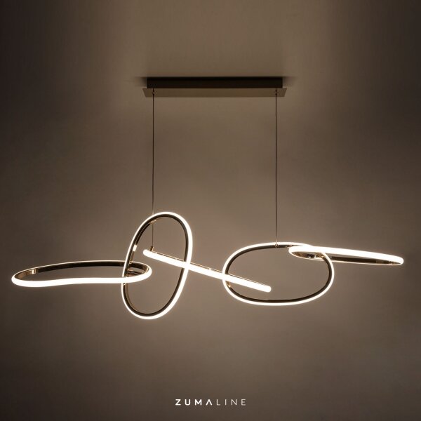 Lustră LED pe cablu Zuma Line MD7361-5A-EGT CHOLET LED/56W/230V auriu