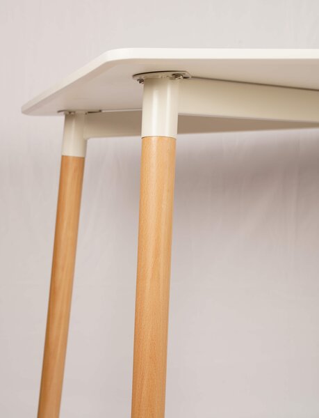 OFERTA Masă de dining albă BERGEN 100x70 cm II. calitate