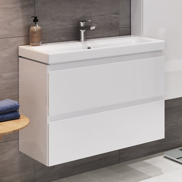 Cersanit Moduo lavoar cu dulap 60 cm alb S801-227-DSM