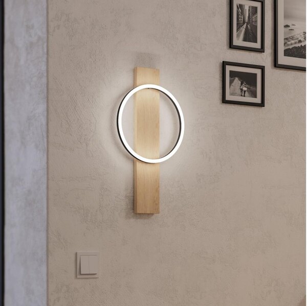 Aplică LED Eglo 901715 BOYAL LED/12W/230V 3000K bej/negru