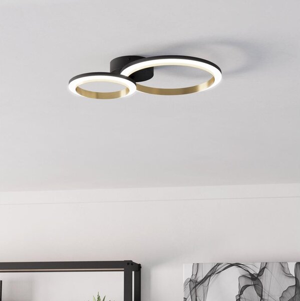 Plafonieră LED dimabilă Eglo 901223 CALLIERA LED/12W/230V negru/auriu