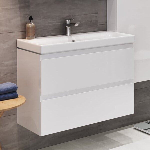 Cersanit Moduo lavoar cu dulap 50 cm alb S801-230-DSM