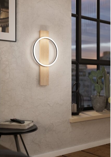 Aplică LED Eglo 901715 BOYAL LED/12W/230V 3000K bej/negru