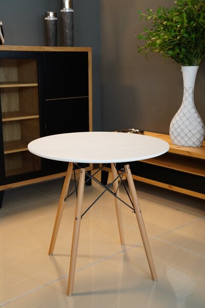 OFERTA Masa de dining alba OSLO 90x90 II. calitate