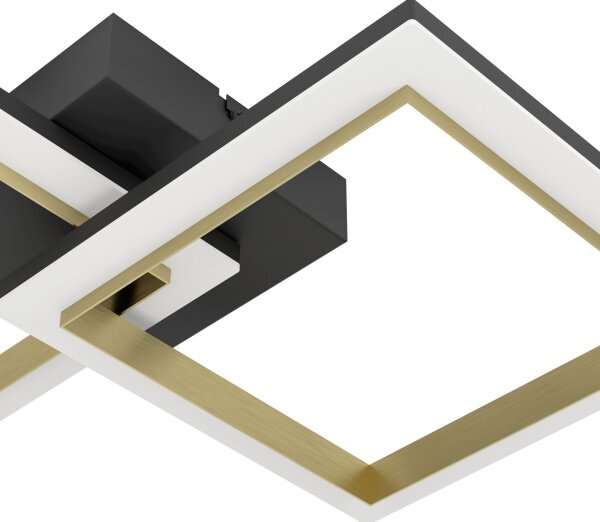 Plafonieră LED dimabilă Eglo 901225 CALLIERA LED/18,4W/230V negru/auriu