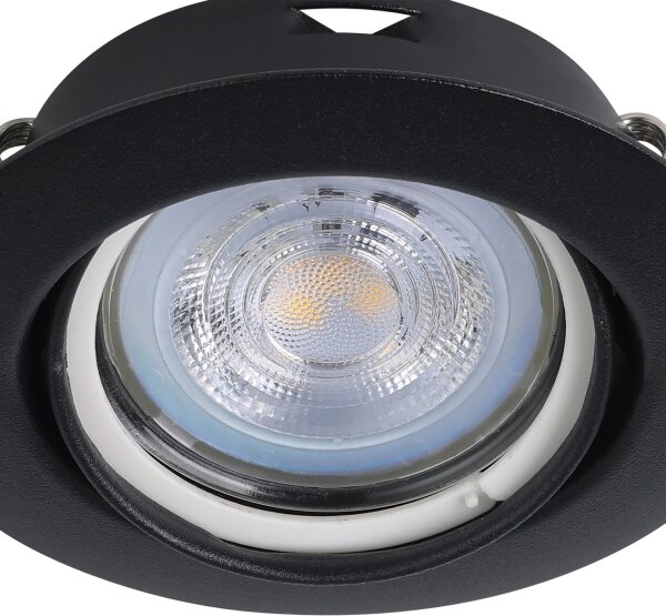SET 3x corp de iluminat LED încastrat Eglo 901755 FAVAZZINA 1xGU10/4W/230V negru