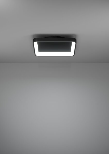 Plafonieră LED dimabilă Eglo 901252 LORETELLO LED/12W/230V negru + telecomandă