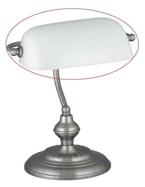 Abajur de rezervă din sticlă pentru lampă de masă Rabalux 4037 BANK E27