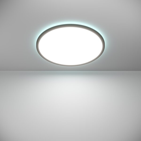 Plafonieră LED RGBW dimabilă de exterior Eglo 901465 ROVITO-Z 16,8W/230V d. 50 cm IP44 negru