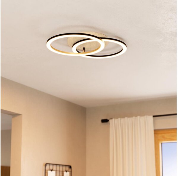 Plafonieră LED dimabilă Eglo 901743 LOMALTAS-Z 32W/230V bej/negru