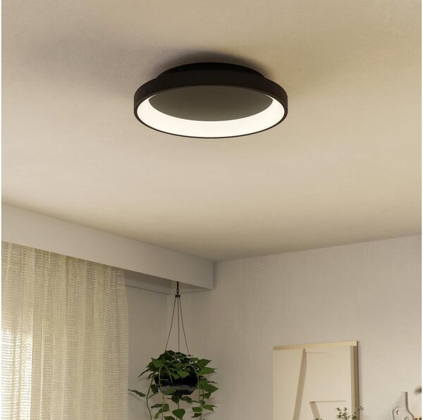 Plafonieră LED dimabilă Eglo 901251 LORETELLO LED/12W/230V negru + telecomandă