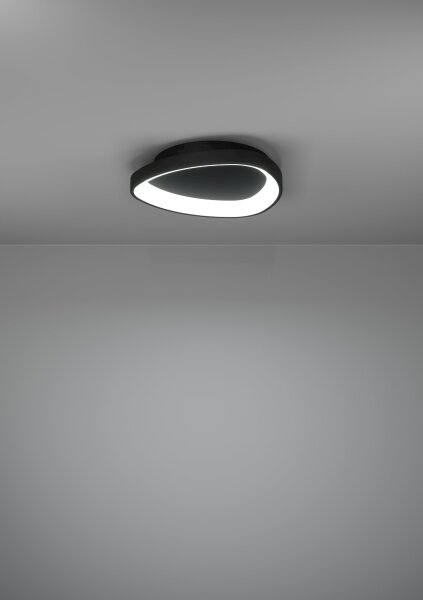Plafonieră LED dimabilă Eglo 901584 LORETELLO LED/12W/230V negru + telecomandă