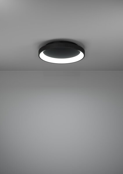 Plafonieră LED dimabilă Eglo 901251 LORETELLO LED/12W/230V negru + telecomandă