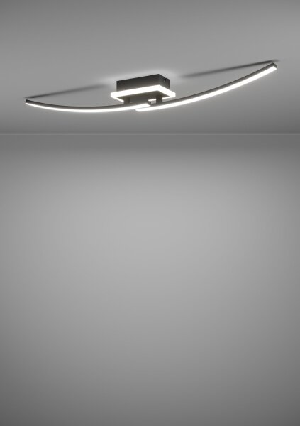 Plafonieră LED Eglo 901217 LUNGOLAGO LED/12W/230V 4000K negru