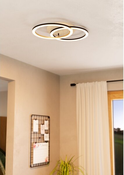 Plafonieră LED dimabilă Eglo 901743 LOMALTAS-Z 32W/230V bej/negru