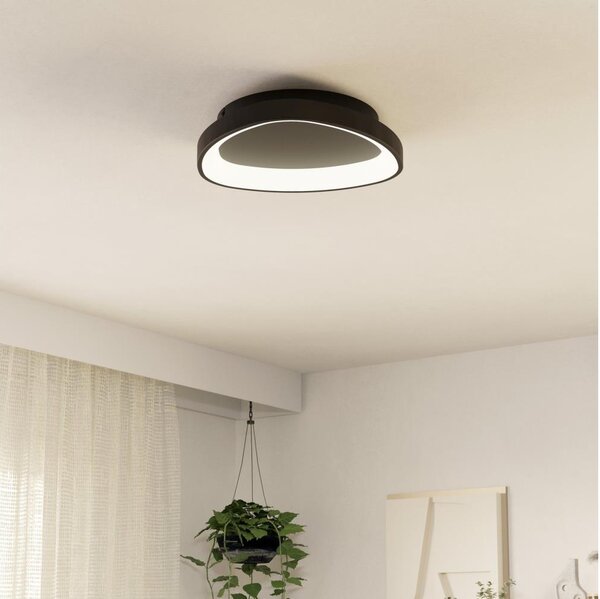 Plafonieră LED dimabilă Eglo 901584 LORETELLO LED/12W/230V negru + telecomandă