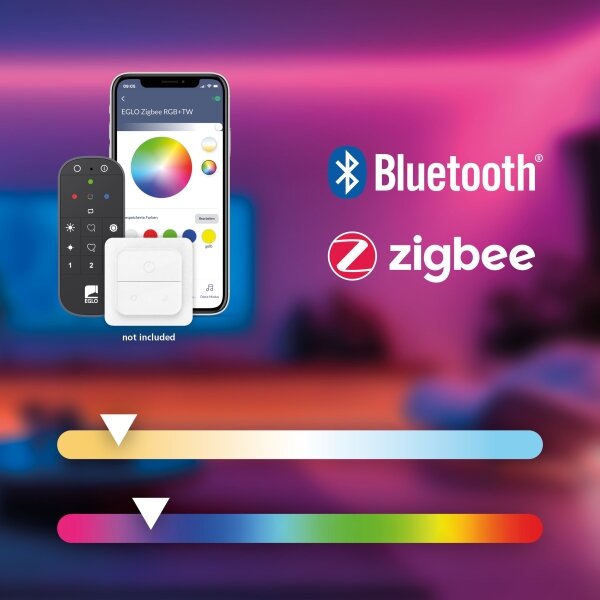 Lustră LED RGBW dimabilă pe cablu Eglo 901119 MOLOCHIO-Z LED/3,7W/230V negru