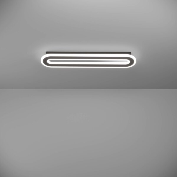 Plafonieră LED dimabilă Eglo 901243 MACCHIONI LED/20W/230V negru + telecomandă