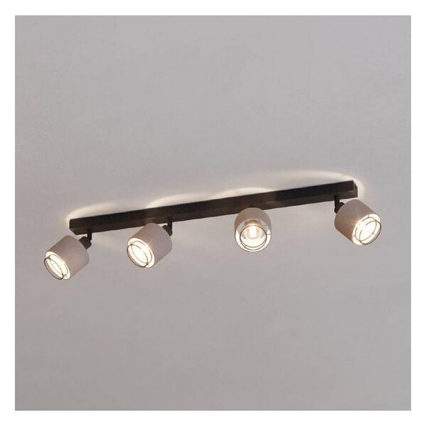 Spot Eglo 43659 ROSLEY 4xE14/40W/230V negru/bej