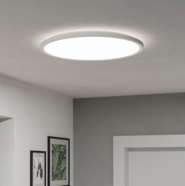 Plafonieră LED dimabilă de exterior Eglo 901459 ROVITO-R 16,8W/230V d. 50 cm IP44 alb + telecomandă