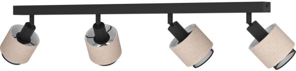 Spot Eglo 43659 ROSLEY 4xE14/40W/230V negru/bej