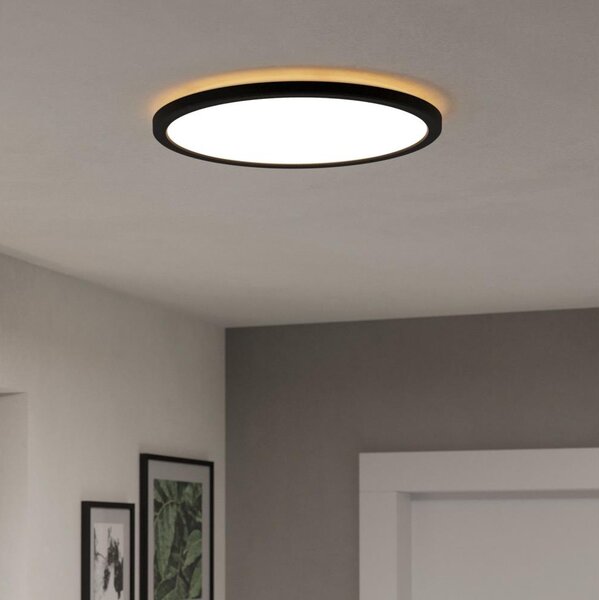 Plafonieră LED RGBW dimabilă de exterior Eglo 901464 ROVITO-Z 18,5W/230V d. 38,9 cm IP44 negru