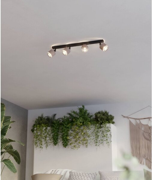 Spot Eglo 43659 ROSLEY 4xE14/40W/230V negru/bej