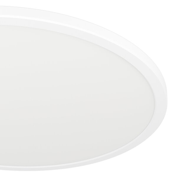 Plafonieră LED dimabilă de exterior Eglo 901459 ROVITO-R 16,8W/230V d. 50 cm IP44 alb + telecomandă