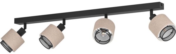 Spot Eglo 43659 ROSLEY 4xE14/40W/230V negru/bej