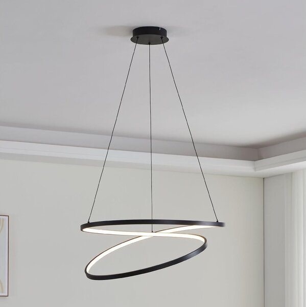 Lustră LED pe cablu Eglo 901138 RUOTALE LED/42W/230V 3000K negru