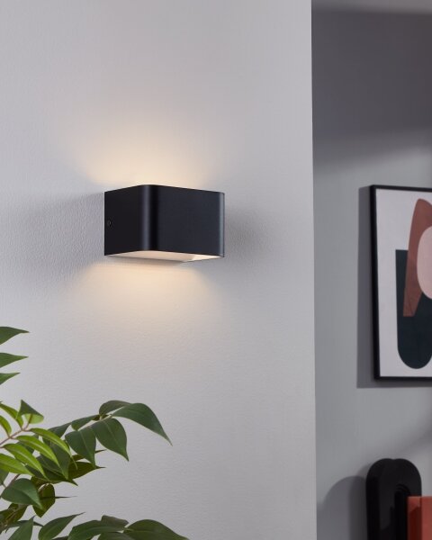 Aplică LED Eglo 901016 SANIA LED/6W/230V 3000K negru