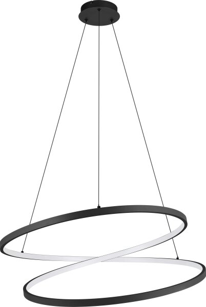 Lustră LED pe cablu Eglo 901138 RUOTALE LED/42W/230V 3000K negru