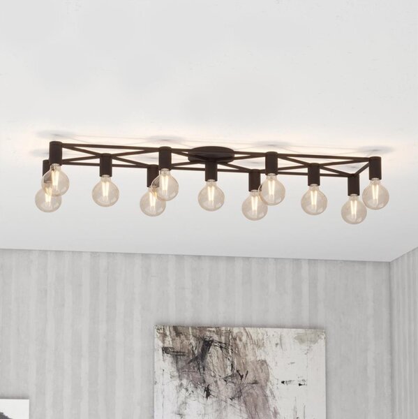 Plafonieră Eglo 43722 SPEKE 11xE27/40W/230V negru