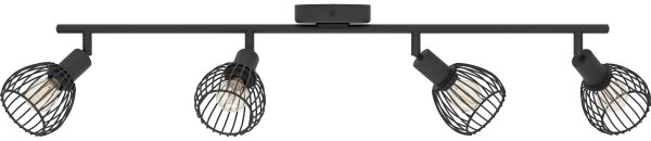 Spot Eglo 901042 SONNINO 4xE14/40W/230V negru