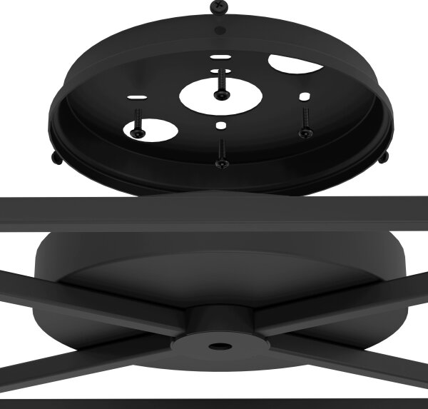 Plafonieră Eglo 43721 SPEKE 5xE27/40W/230V negru