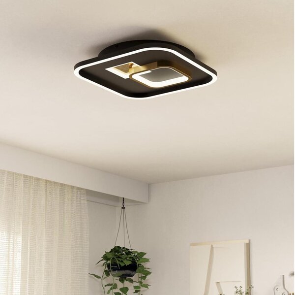 Eglo 901245 - Plafonieră LED TIRIOLO LED/16,2W/230V+LED/9,2W negru/auriu